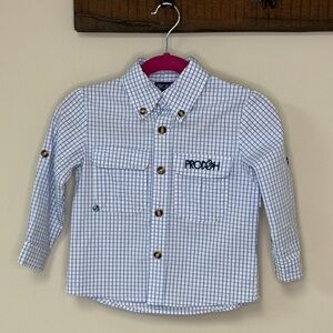 Prodoh: Boys' Founders Fishing Shirt, Blue / White Check, Size 2T